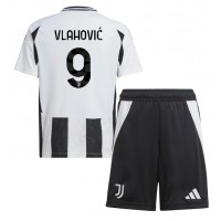 Juventus Dusan Vlahovic #9 Replica Home Minikit 2024-25 Short Sleeve (+ pants)